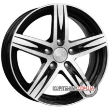 K&K Андорра 7x17 5x114.3 ET38 DIA66.1 Алмаз черн