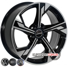Zorat Wheels BK5419 7.5x17 5x112 ET35 DIA66.6 BP